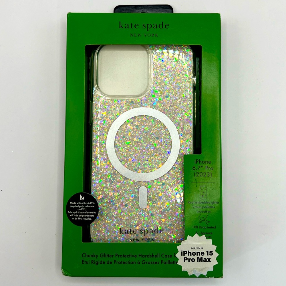 Kate Spade Chunky Glitter Protective Hardshell Case NEW!